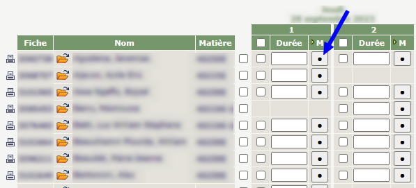 Bouton de contrôle ajoutés